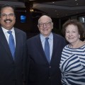 Dr. Ravi Kallur, NSU Trustee Dr. Barry J. Silverman, Judy Silverman