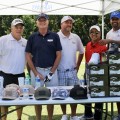 Fairways for Warriors leaders and members promoting their organization and helping raise funds on Hole #15.