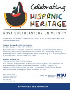 NSU Orlando Hispanic Heritage Month Events